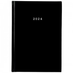 Ημερήσιο Ημερολόγιο 2024 Δεμένο 12x17 BASIC NEXT Μαύρο